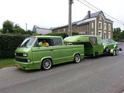 Vw T3 With Trailer Vehicles Volkswagen Vw Camper