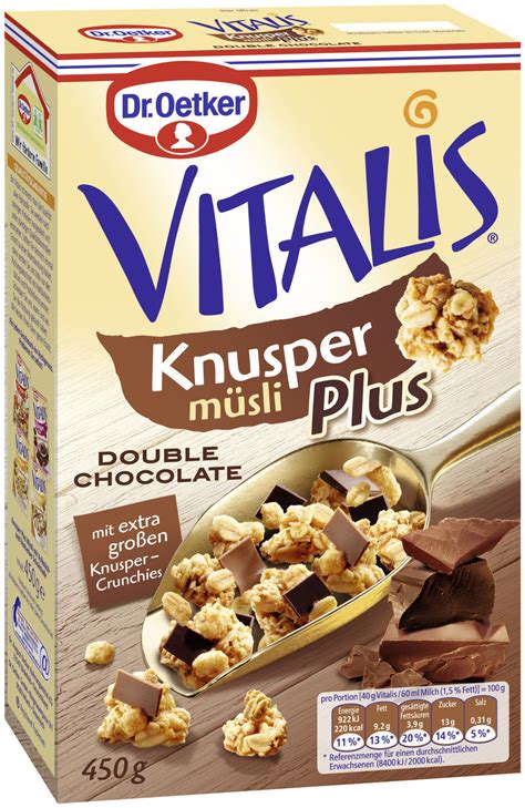 Dr Oetker Vitalis Knusper Plus Double Chocolate G Ab