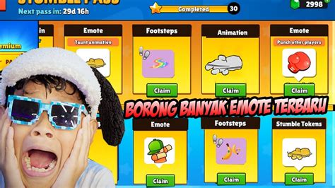 GILAA BOCIL BORONG STUMBLE PASS LAGI BANYAK ADA EMOTE TERBARU UNTUNG