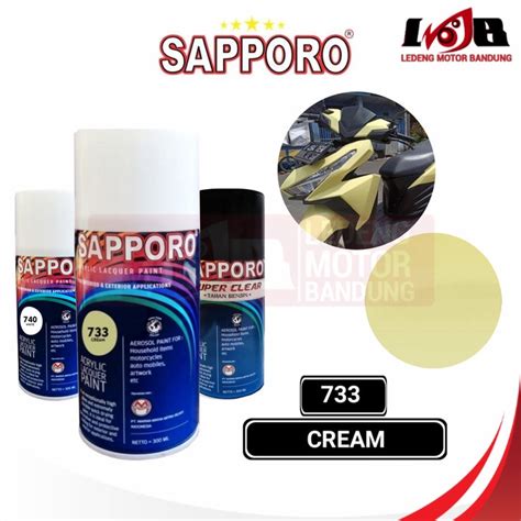 Jual Sapporo Cream White Cat Semprot Aerosol Pilox Warna Putih