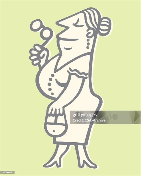 Woman Holding Opera Glasses High Res Vector Graphic Getty Images