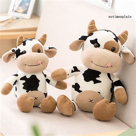 Nome Brinquedo De Vaca Fofa Animais De Pel Cia De Bezerro Da Boneco