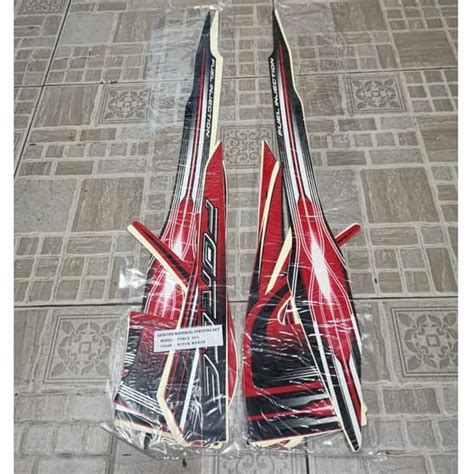 Jual Stiker Bodi Lis Body Striping Force Fi 2013 Hitam Merah Shopee