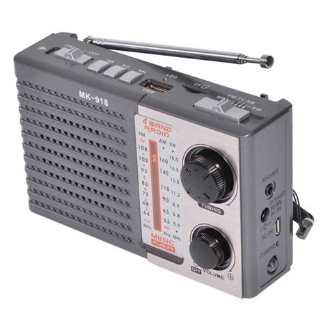 Radio Portabil ElSales ELS MK 918 Cu USB MicroSD FM AM SW Lanterna