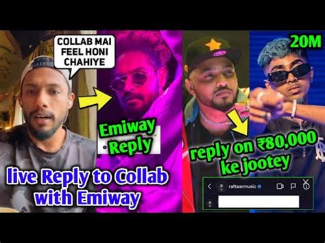 Dino James Live Reply To Collab With Emiway Emiway Reply Raftaar