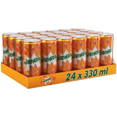 Napój gazowany Mirinda Orange o smaku pomarańczy puszka 24x 330ml 0 33l