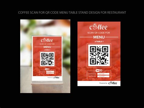 Coffee Scan for QR code menu table Design for restaurant by Moshiur ...