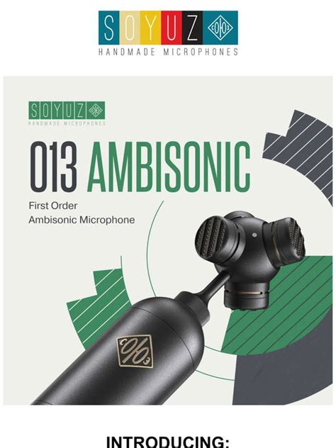 Soyuz Microphones New Mic Release The Ambisonic Milled