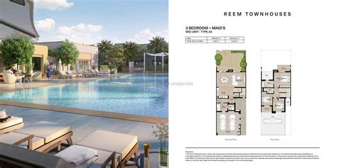 Reem Town Square Dubai By Nshama Most Spacious Townhouses