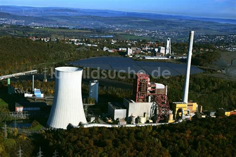 Luftaufnahme Quierschied Kraftwerksanlagen Des Kohle Heizkraftwerkes