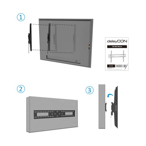 Deleycon Universal Tv Wandhalterung Zoll Cm Neigbar