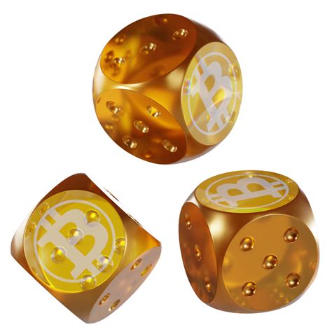 Dice Bitcoin Gold Btg Glass Dice Crypto 3d Icon 33655179 Png