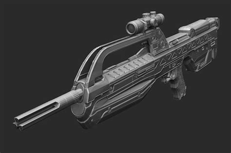 Rifle De Batalla Halo 2 Stl Digital Modelo 3d Impresión Etsy España