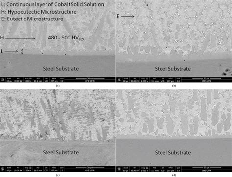 Microstructure between Coatings and Steel Substrate for 50% ... 
