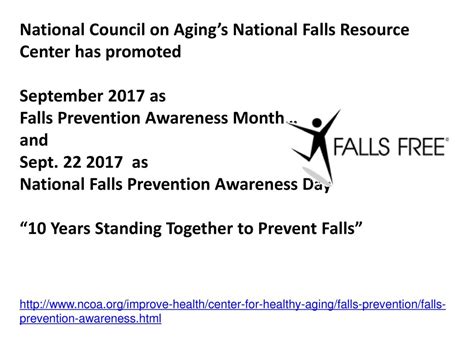 Falls Prevention Awareness Day And Month Fall Ppt Download