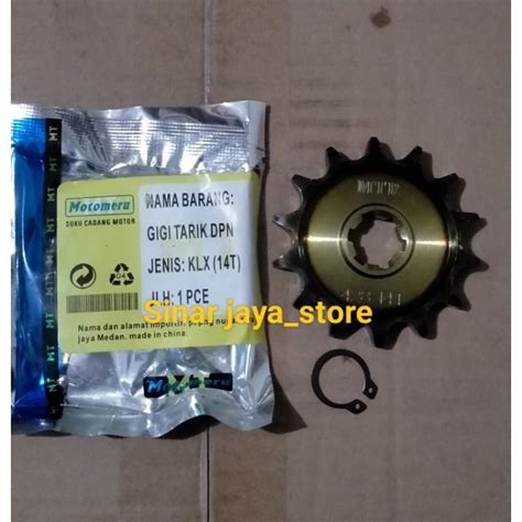 Gear Gir Gigi Tarik Depan Klx 150 Motomeru 14T Lazada Indonesia