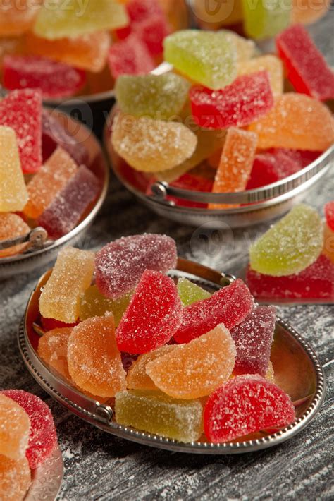 Colored different Candy marmalade jelly. Marmalade Slices Images ...