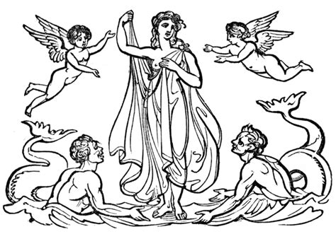 Venus With Attendants ClipArt ETC