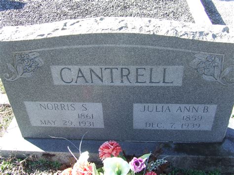 Norris Stanford Cantrell 1861 1931 Homenaje De Find A Grave