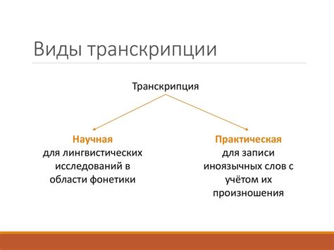 Фонетическая транскрипция в теории и на практике - online presentation