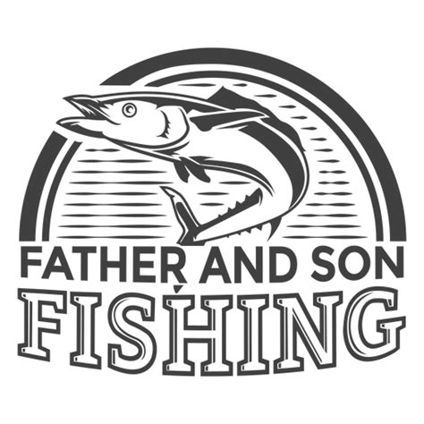 Diseño Png Y Svg De Padre Hijo Pesca Para Camisetas