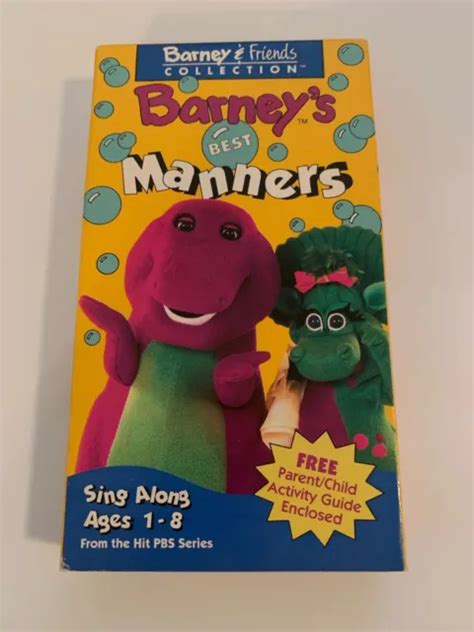 Barney Barneys Best Manners Vhs Eur Picclick It