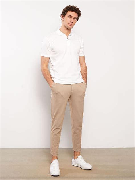 BEJ Slim Fit Keten Karışımlı Erkek Pantolon S39939Z8 R6C LC Waikiki