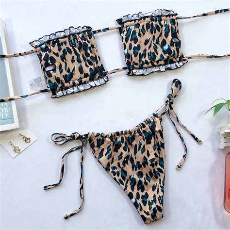 Ensemble De Bikini Maillot De Bain Sexy Pour Femmes Mini String Bikini