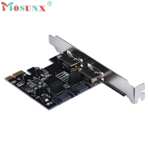 6Gbps ESATA PCI E PCI Express To SATA 3 0 SATA III 2 Ports Card Adapter