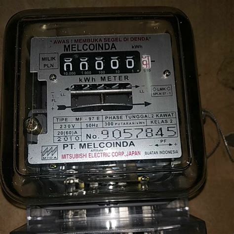 Jual Melcoinda KWH Meter 1 Phasa 20 60 A Manual Shopee Indonesia