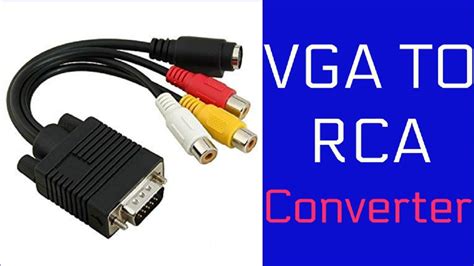 How To Connect Vga To Rca