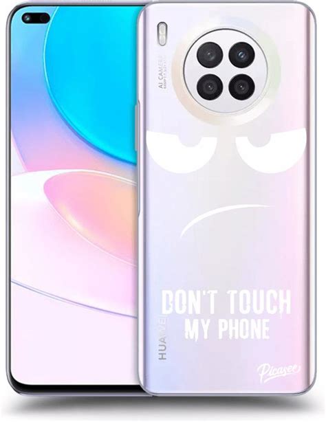 SILIKONOWE PRZEŹROCZYSTE ETUI NA HUAWEI NOVA 8I DON T TOUCH MY PHONE