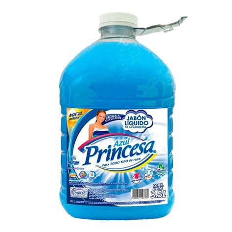 Jabón Liquido De Lavandería Princesa Azul Para Ropa Delicada 35 L