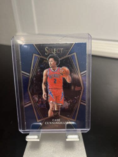 Panini Select Cade Cunningham Premier Level Blue Shimmer Ebay