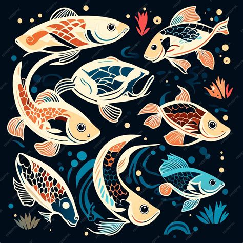 Premium Vector | Handdrawn fish species clipart