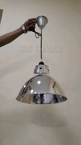 Jual Kap Lampu Gantung Industri Kilap Diameter Cm Fitting E