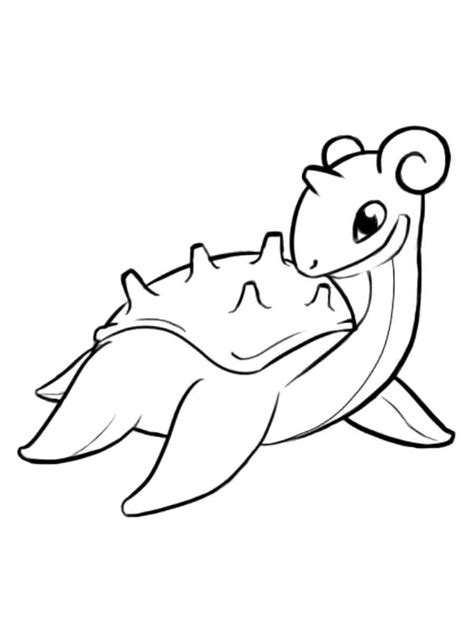 Pokemon Lapras Coloring Pages Free Printable