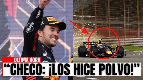 F1 EN SHOCK EL MÁS VELOZ en LOS TEST fue CHECO PEREZ SUPERÓ a MAX