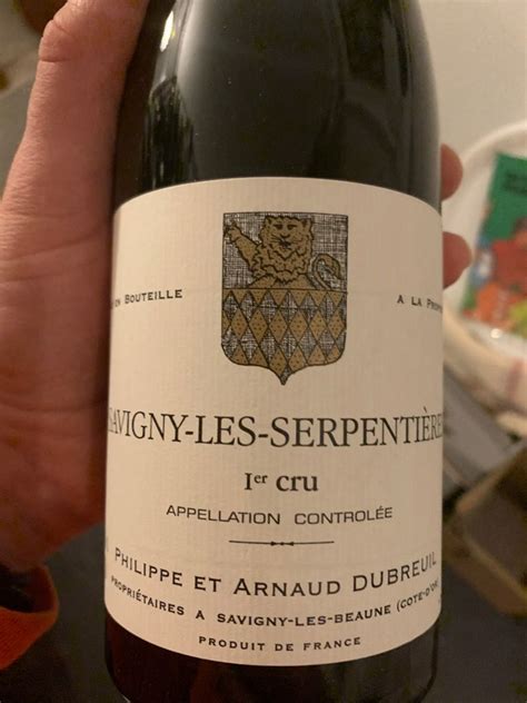 2018 Philippe et Arnaud Dubreuil Savigny lès Beaune 1er Cru Les