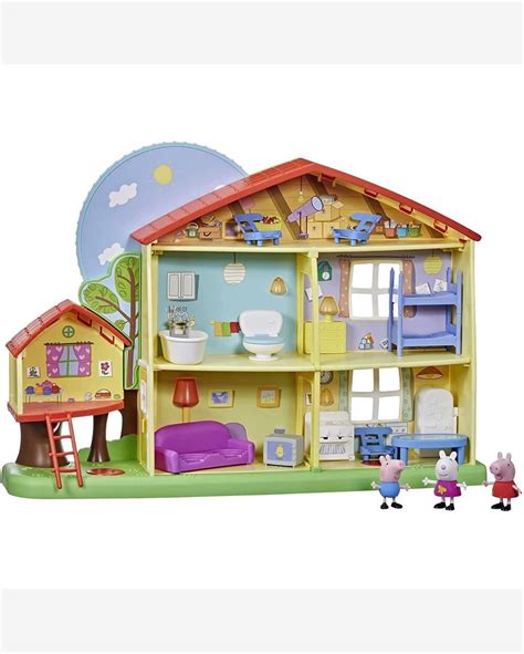 Riachuelo Playset Mini Figuras Casa Da Peppa Divers O Noite E Dia