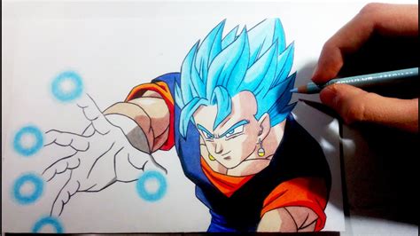 Como Dibujar A Vegetto Super Saiyajin Azul How To Draw Vegetto Super