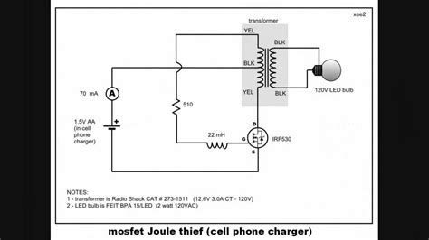 Joule Thief Using Mosfet Youtube