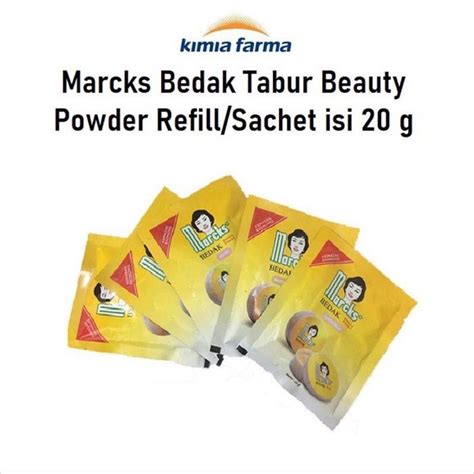 Jual Marcks Bedak Tabur Sachet Refill Gr Shopee Indonesia