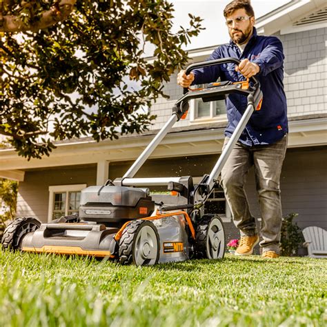 Customer Reviews Worx Nitro 40v Cordless Self Propelled Lawn Mower 2 X 50 Ah Batteries And 1