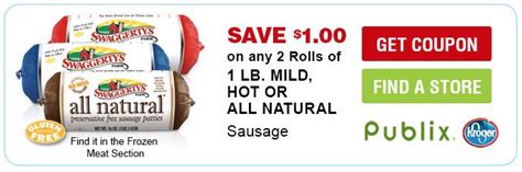 Save 1 On 2 1lb Mild Hot Or All Natural Sausage Rolls