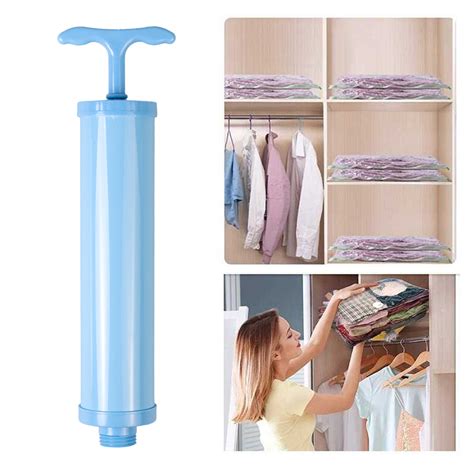 Joybos Pompa Vakum Baju Manual Travel Vacuum Bag Hand Pump