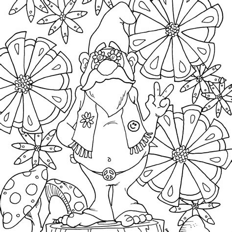 Hippie Adult Coloring Pages Coloring Pages