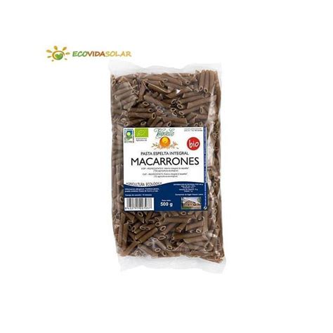 Macarrones De Espelta Integral Ecol Gicos De Vegetalia