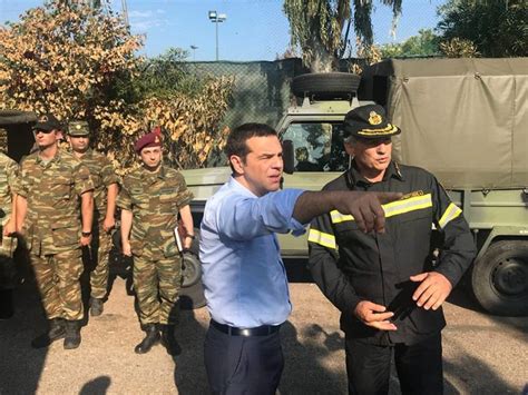 PM Tsipras Visits Grieving Mati A Week After Tragic Wildfires Greek