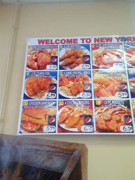 Menu At New York Fried Chicken Restaurant Edgewood Pulaski Hwy